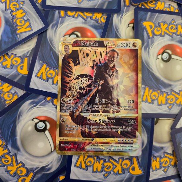 Negan (TWD) Pokemon Card - The Walking Dead - Picture 5 of 8